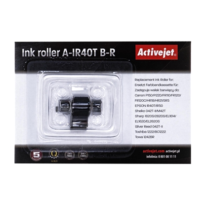 Изображение Activejet A-IR40T color roller set (replacement for Epson IR40T; Supreme; black, magenta, 5 pcs)