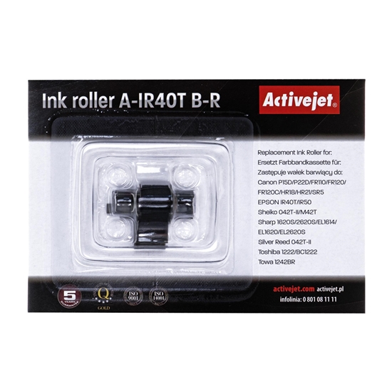 Изображение Activejet A-IR40T color roller set (replacement for Epson IR40T; Supreme; black, magenta, 5 pcs)