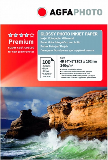 Picture of AgfaPhoto Premium Photo Glossy Paper 240 g 10x15 cm 100 Sheets