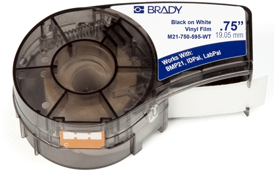 Picture of Brady Black on White 6,4m x 19,05mm