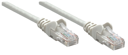 Изображение Intellinet Network Patch Cable, Cat6, 10m, Grey, CCA, U/UTP, PVC, RJ45, Gold Plated Contacts, Snagless, Booted, Lifetime Warranty, Polybag