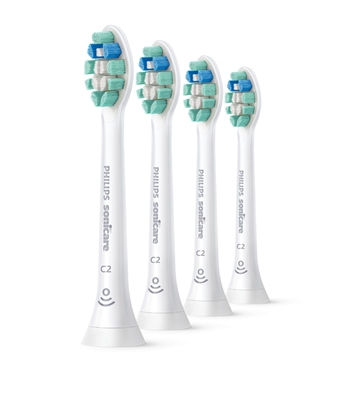Picture of Philips C2 Optimal Plaque Defence HX9024/10 4-pack interchangeable sonic toothbrush heads