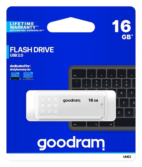 Picture of Goodram UME2 USB 2.0 16GB White