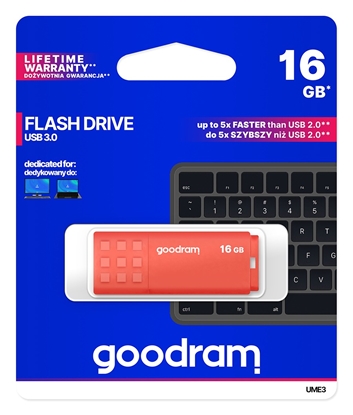 Attēls no Goodram UME3 USB 3.0 16GB Orange