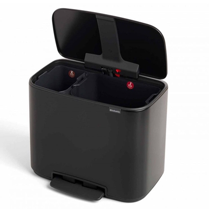 Picture of Atkritumu tvertne Brabantia ar pedāli, 2-nodal.11+23l