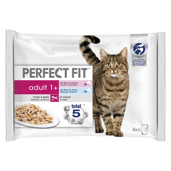 Picture of Konservi kaķiem Perfect Fit ar zivīm 4-paka 340g