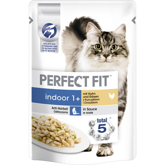 Picture of Konservi kaķiem Perfect Fit Indoor ar vistu un zirņiem 85g