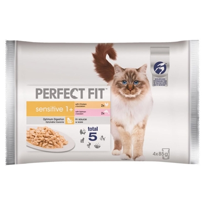 Attēls no Konservi kaķiem Perfect Fit Sens.ar gaļas maisij.4-paka 340g