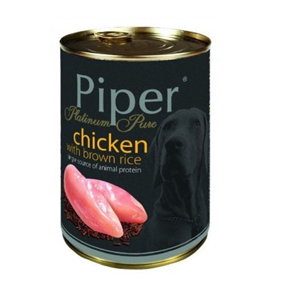 Attēls no Konservi suņiem Piper Platinum vista,brūnie rīsi 400g