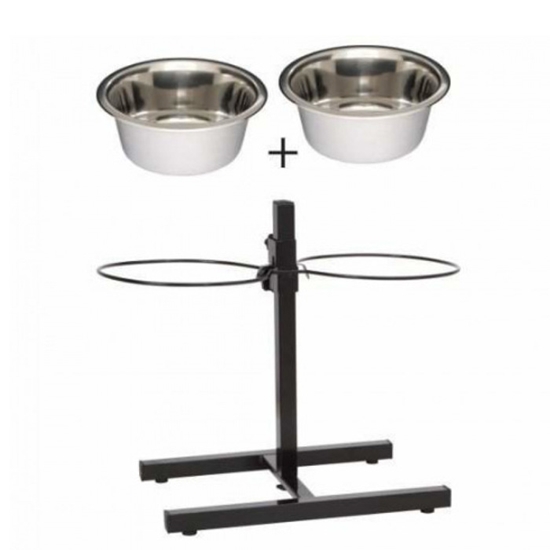 Picture of Statīvs ar bļodām 2x0.7L (komplekts)