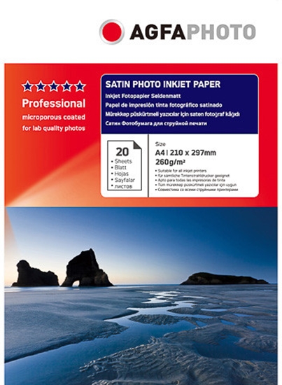 Picture of AgfaPhoto Professional Photo Paper 260 g Satin A 4 20 Sheets