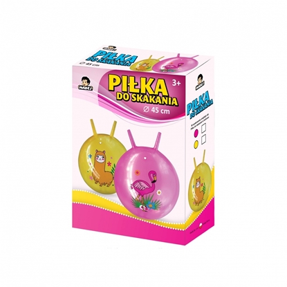 Attēls no Piłka do skakania z rogami Flaming 45 cm