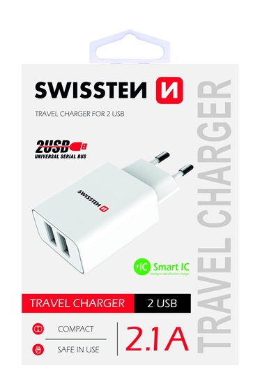 Picture of Swissten Premium Travel Charger USB 2.1А / 10.5W