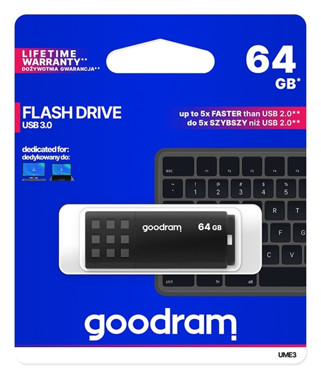 Picture of GoodRam 64GB UME3 USB 3.0 Black