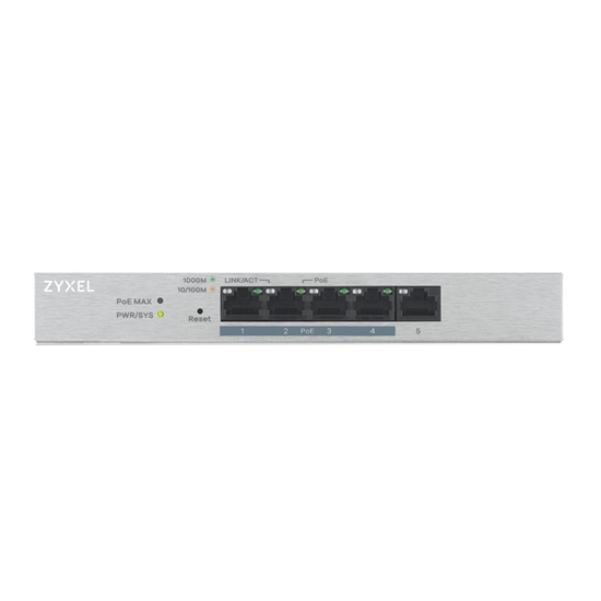 Picture of Zyxel GS1200-8HP V2 8 Port PoE+ Switch