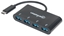 Attēls no Manhattan USB-C Dock/Hub, Ports (x4): USB-A (x4), 5 Gbps (USB 3.2 Gen1 aka USB 3.0), External Power Supply Not Needed, Equivalent to Startech HB30C4AB, Cable 20cm, SuperSpeed USB, Black, Three Year Warranty, Blister