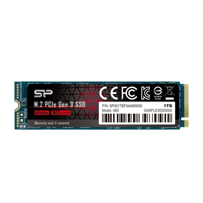 Picture of Dysk SSD P34A80 1TB PCIe M.2 NVMe 3400/3000 MB/s 