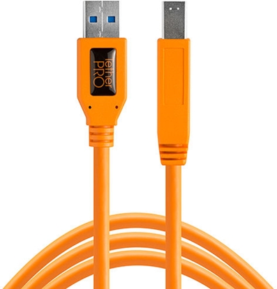 Attēls no Tether Tools TetherPro USB 3.0 A-B Stecker 4,6m orange