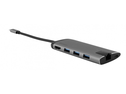 Attēls no Verbatim USB-C Multiport Hub USB 3.0 HDMI Ethernet SD/microSD