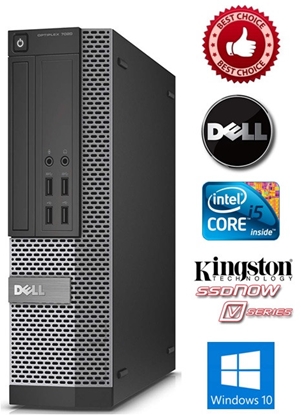 Pilt Dell Optiplex 7020 i5-4570 3.2Ghz 8GB 240GB SSD DVD-RW Windows 10 Professional