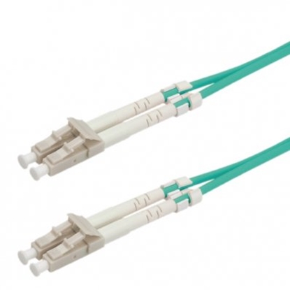 Attēls no Value Fibre Optic Jumper Cable, 50/125µm, LC/LC, OM3, turquoise, 2.0 m