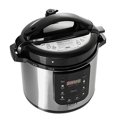 Attēls no Camry Pressure cooker CR 6409 1500 W, Alluminium pot, 6 L, Number of programs 8, Stainless steel/Black