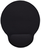 Picture of Manhattan Wrist Gel Support Pad and Mouse Mat, Black, 241 × 203 × 40 mm, non slip base, Lifetime Warranty, Card Retail Packaging