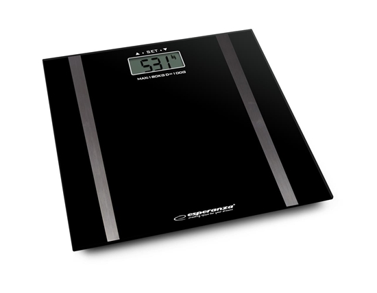 Picture of Esperanza EBS018K personal scale Rectangle Black Electronic personal scale