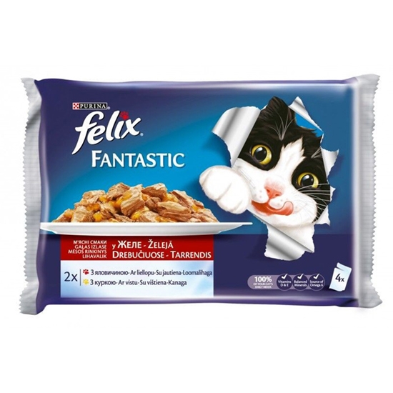 Изображение Konservi kaķiem Friskies gaļas izlase 4x85g