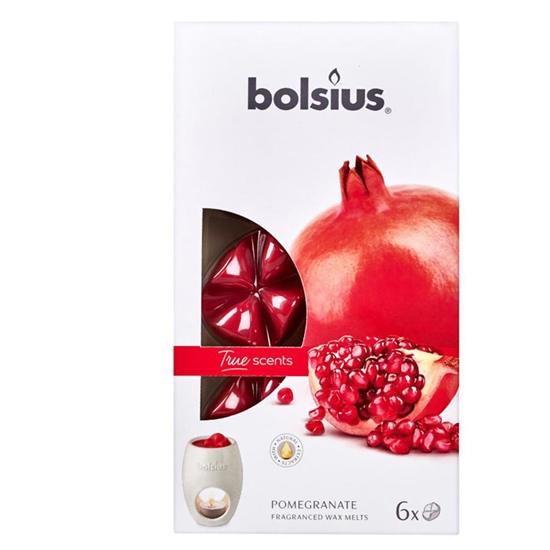 Изображение Arom.vasks Bolsius granātābols 6gab.