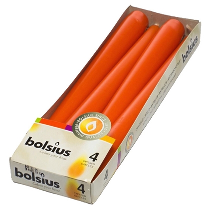 Picture of Galda svece Bolsius oranža 4gab.