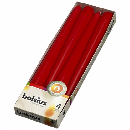 Picture of Galda svece Bolsius sarkana 4gab.