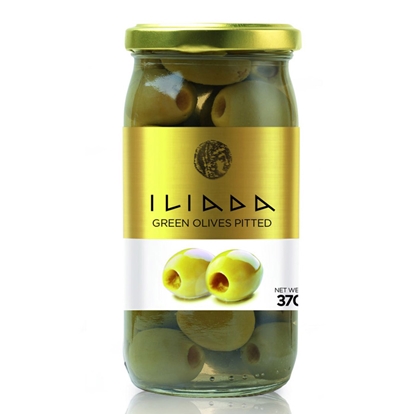 Picture of Olīvas zaļās bez kauliņiem 370g/190g