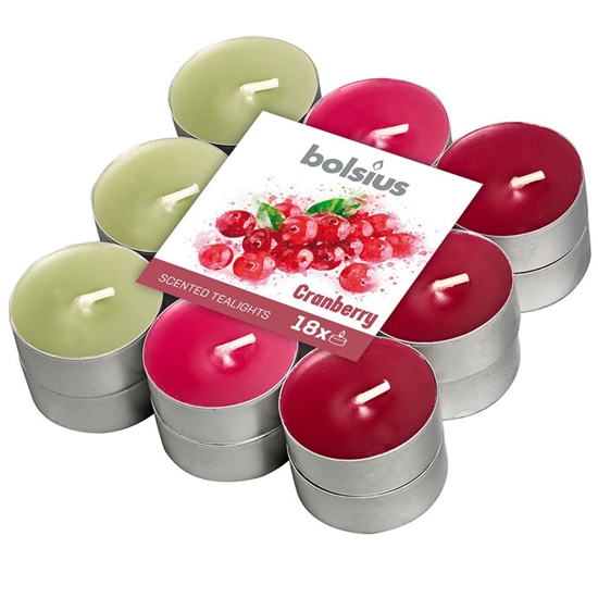 Picture of Tējas sveces arom. Bolsius dzērvene 4h 18gab.