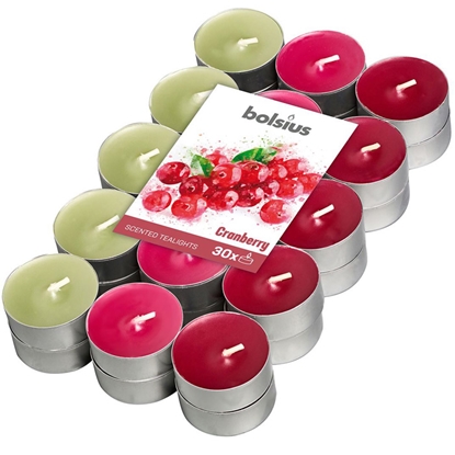 Picture of Tējas sveces arom. Bolsius dzērvene 4h 30gab.