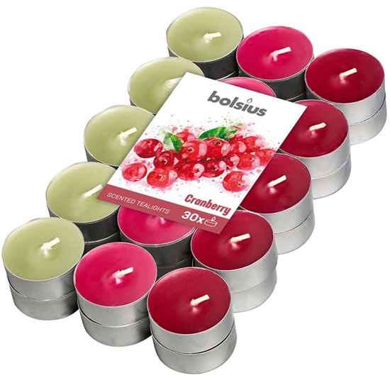 Picture of Tējas sveces arom. Bolsius dzērvene 4h 30gab.