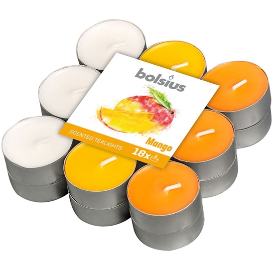 Picture of Tējas sveces arom. Bolsius mango 4h 18gab.