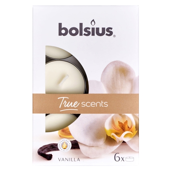 Изображение Tējas sveces Bolsius vaniļa 6gab.