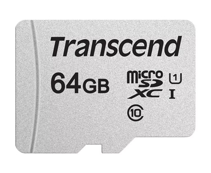 Attēls no Transcend microSDXC 300S-A  64GB Class 10 UHS-I U1