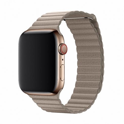Изображение Devia Elegant Leather Loop(44mm) for Apple Watch stone
