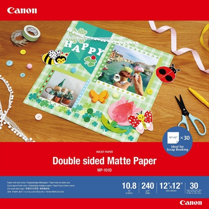 Изображение Canon MP-101 D 12x12 , 30 Sheets Double sided Matte Paper, 240 g