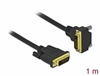 Picture of Delock DVI Cable 24+1 male to 24+1 male angled 1 m