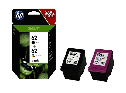 Изображение HP N9J71AE Combo 2-Pack BK/Color No. 62