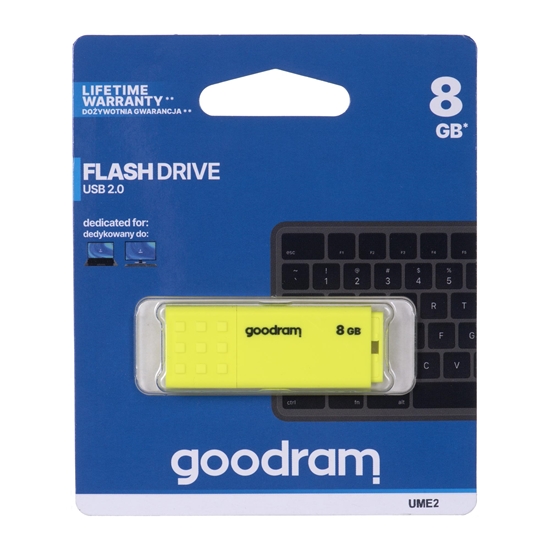 Picture of Goodram UME2 USB flash drive 8 GB USB Type-A 2.0 Yellow