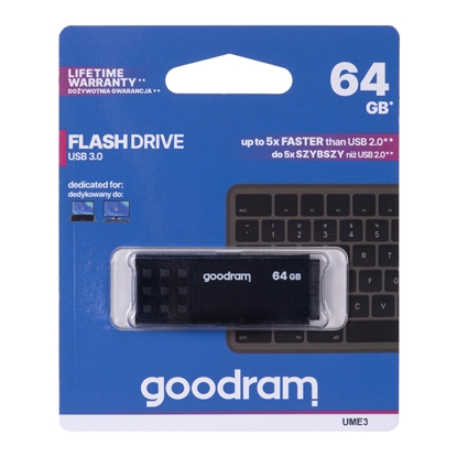 Attēls no Goodram UME3 USB flash drive 64 GB USB Type-A 3.0 (3.1 Gen 1) Black
