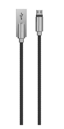 Изображение Devia Storm Series Zinc Alloy Android cable (5V 2.1A,1M) black