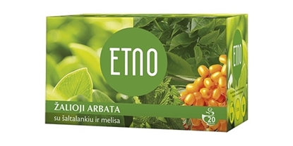Attēls no ETNO Green Tea with Sea Buckthorn and Melissa 40g (2g x 20 pcs.)