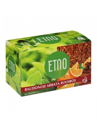 Attēls no ETNO rooibos red tea with cinnamon 40g (2g x 20 pcs.)