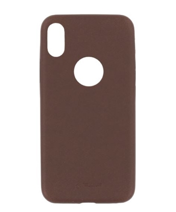 Изображение Tellur Cover Slim Synthetic Leather for iPhone X/XS brown