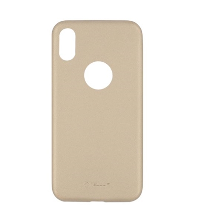 Изображение Tellur Cover Slim Synthetic Leather for iPhone X/XS gold